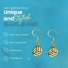 Gold volleyball earrings with a stylish design, perfect for volleyball gifts and jewelry for women.