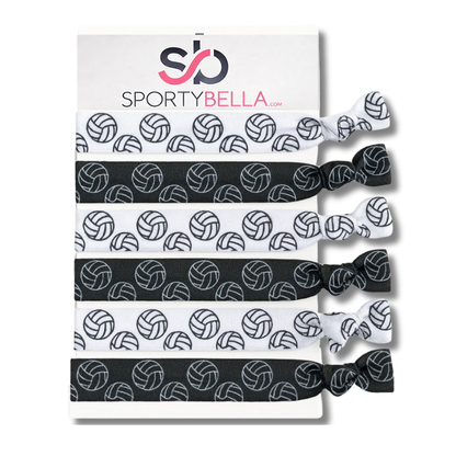 Girls Volleyball Hair Ties Set