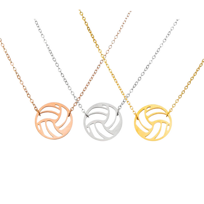 Dainty Volleyball Stainless Steel Necklace