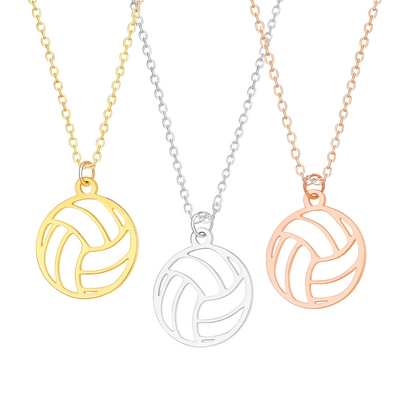Volleyball Stainless Steel Necklace