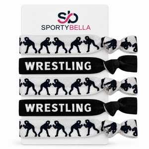 Wrestling Black Hair Ties