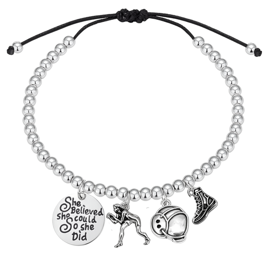 Girls Wrestling She Did Beaded String Bracelet