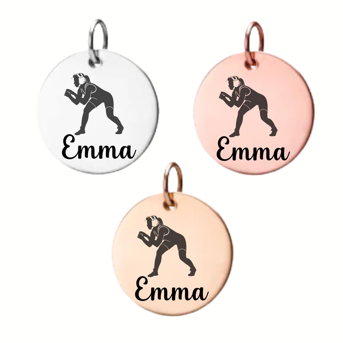 Girls Wrestling Charm - Pick Color