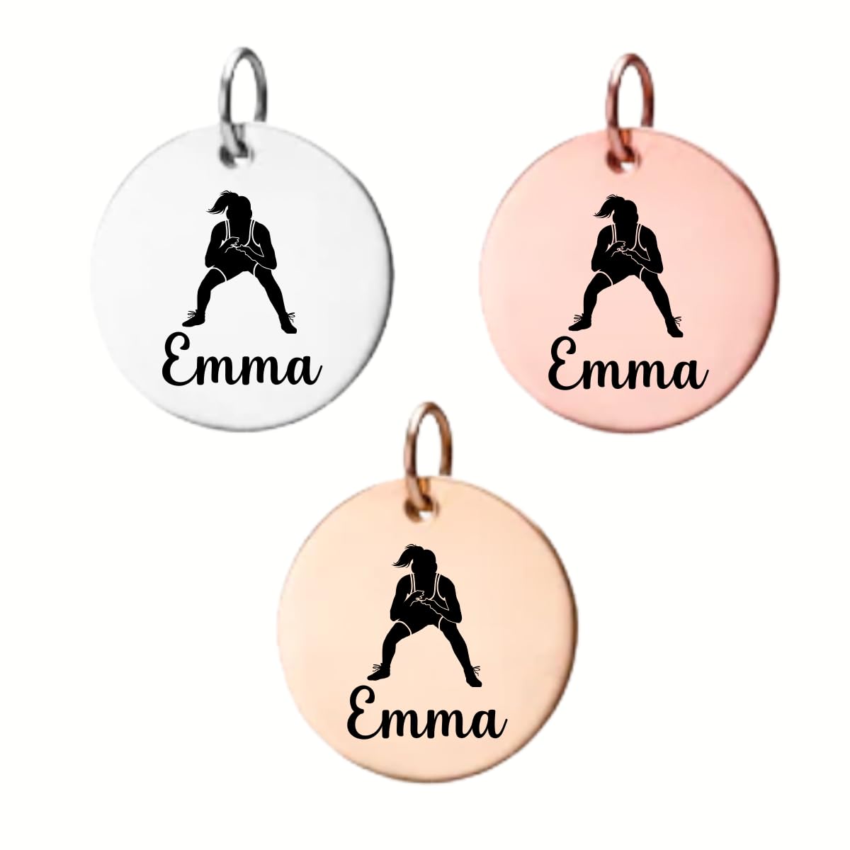 Girls Wrestling Charm - Pick Color