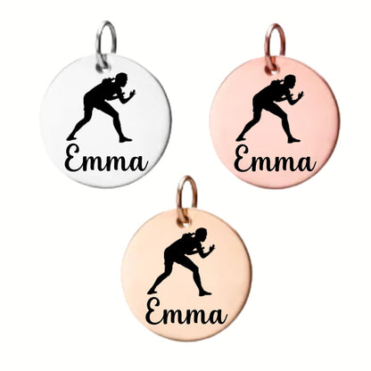 Girls Wrestling Charm - Pick Color