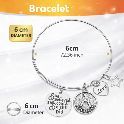 Wrestling Bracelet - She Believed She Could