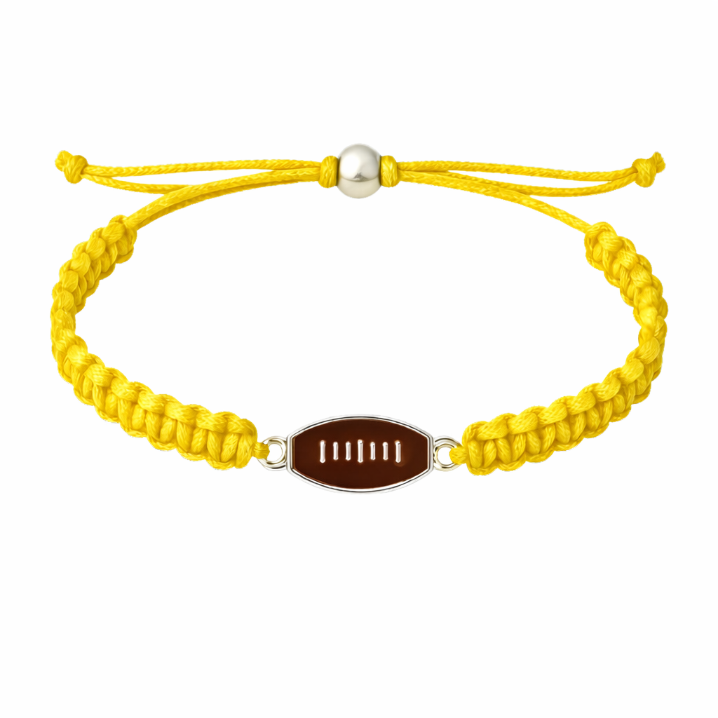 Football Enamel Rope Bracelet - Pick Color