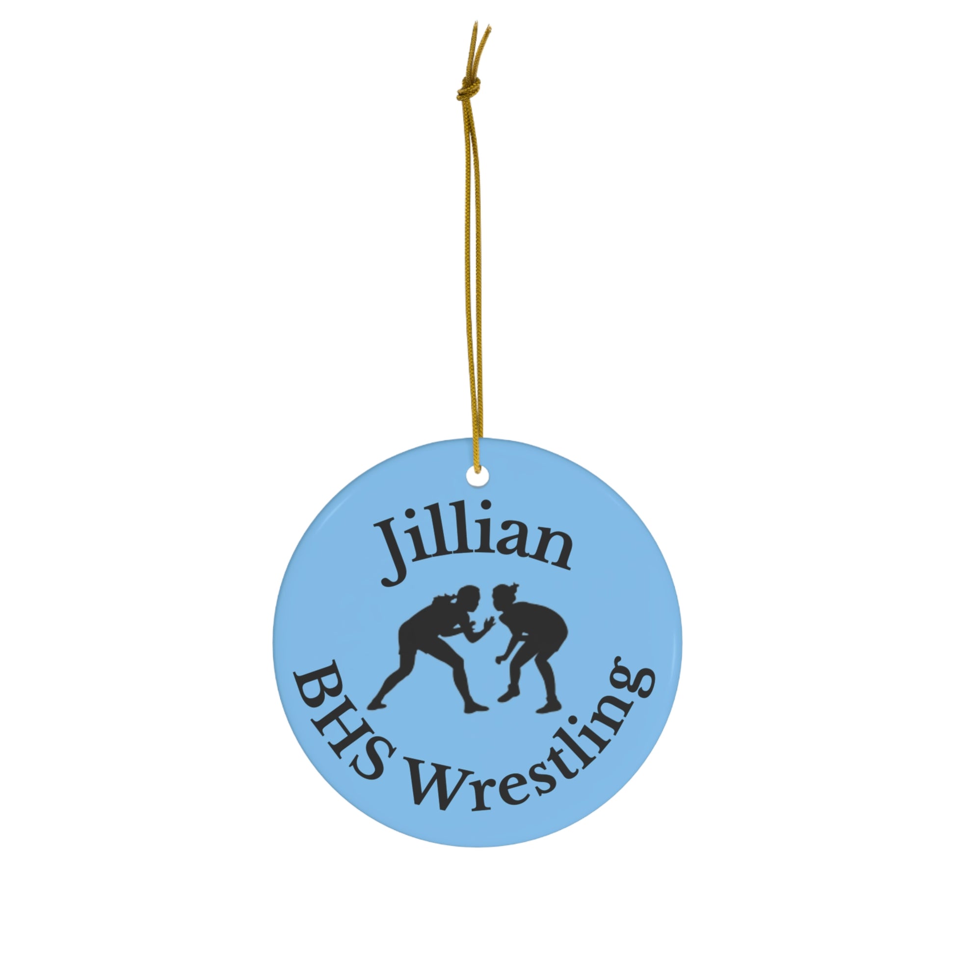 Wrestling personalized ornament