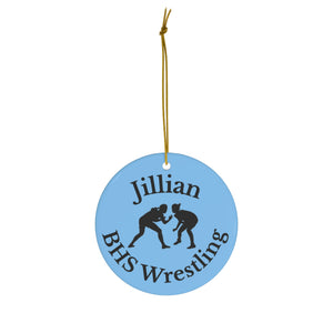 Wrestling personalized ornament