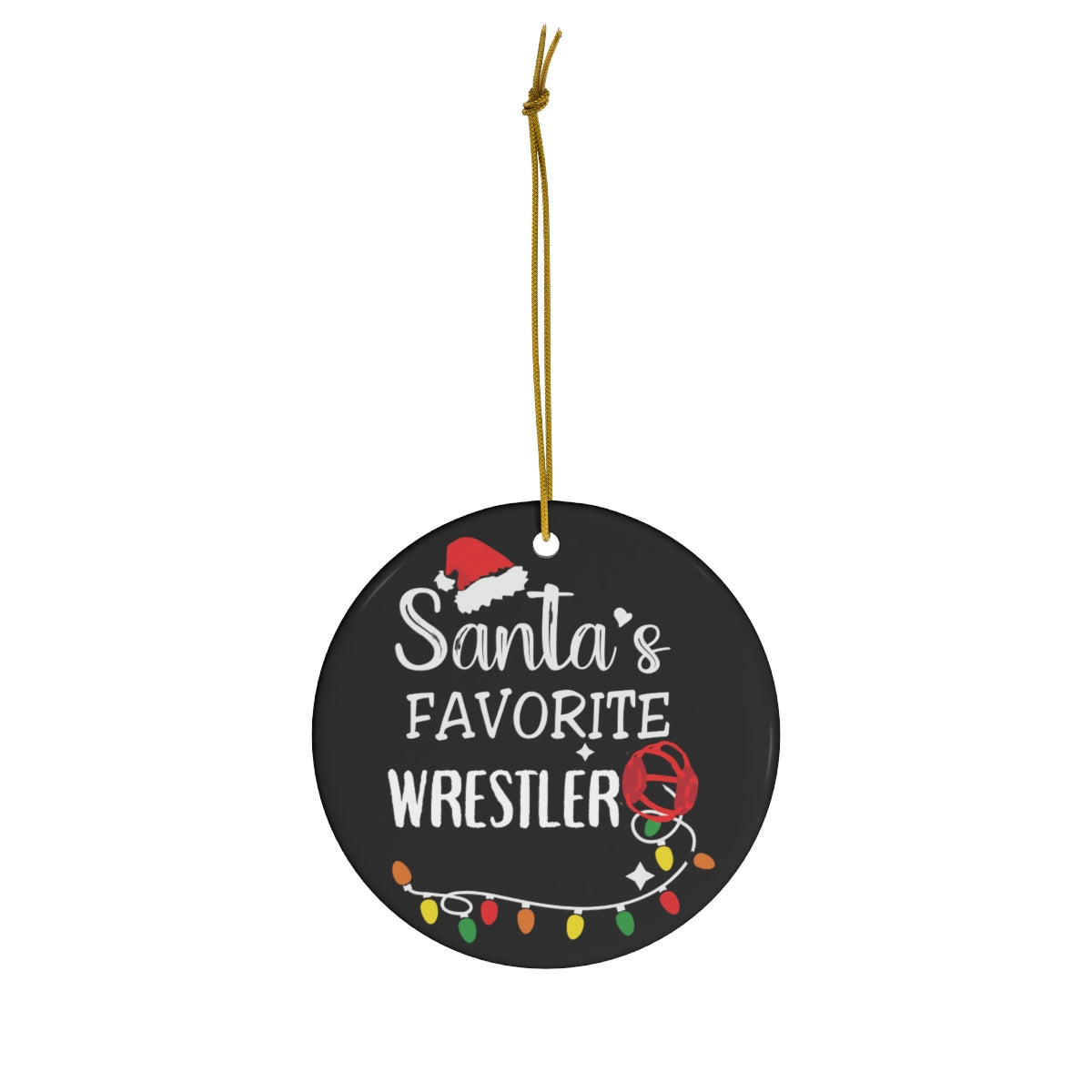 Wrestling Gift, Wrestling Ornament, Wrestling Christmas Ornament