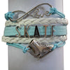 Girls Figure Skating Infinity Bracelet - Sportybella