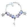 Girls Gymnastics European Bead Charm Bracelet - Sportybella