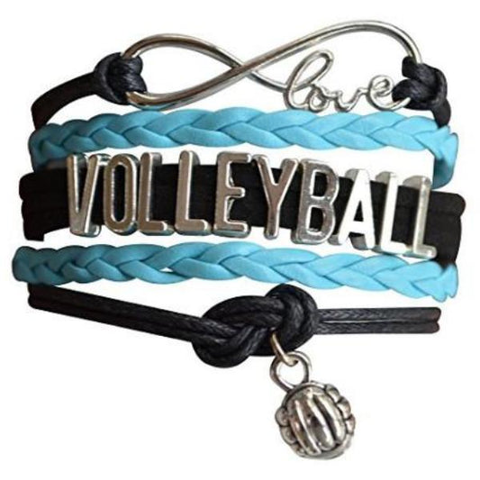 Girls Volleyball Infinity Bracelet - Sportybella