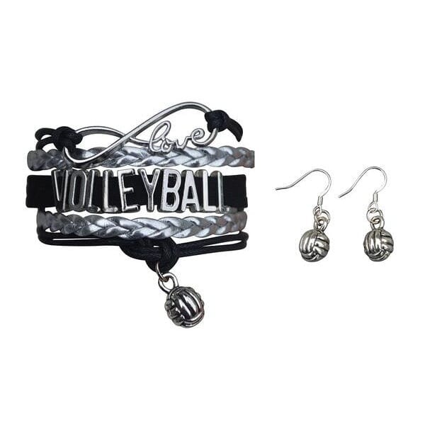 Volleyball Jewelry Set ( Bracelet & Earrings) - Sportybella