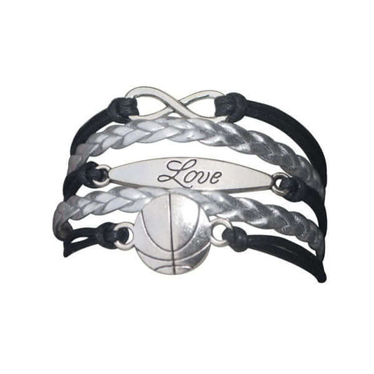 Basketball Love Infinity Bracelet - Sportybella