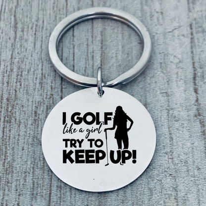 Golf Keychain - Golf Like A Girl