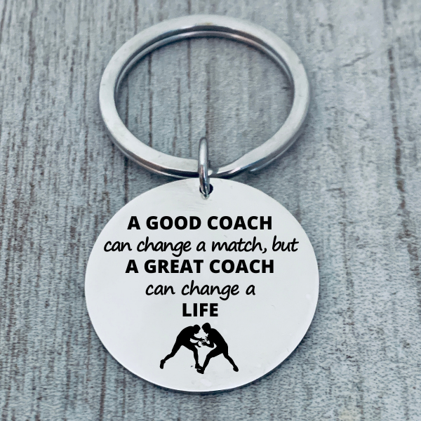 Wrestling Coach Keychain - Great Coach Keychain