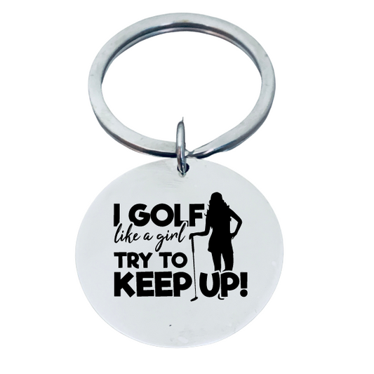 Golf Keychain - Golf Like A Girl