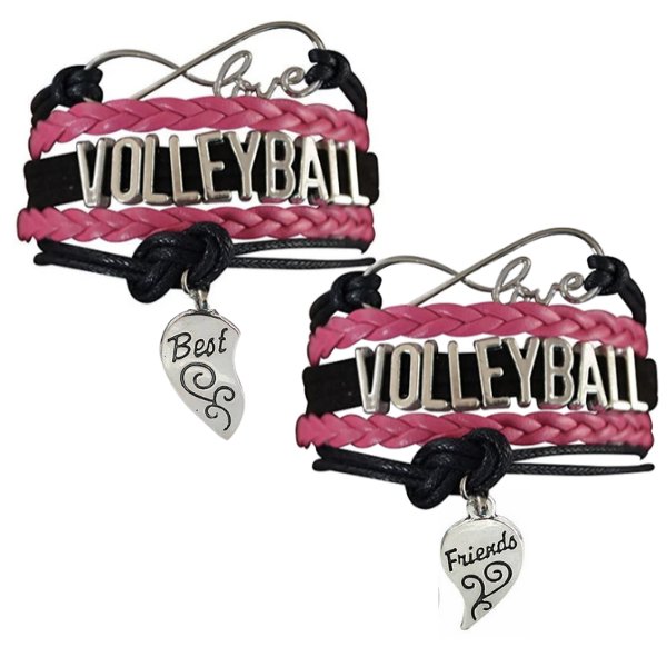 Volleyball Friendship Bracelets Set - Pick Your Team Colors