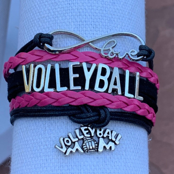 Volleyball Mom Infinity Bracelet - Pick Colors - Sportybella