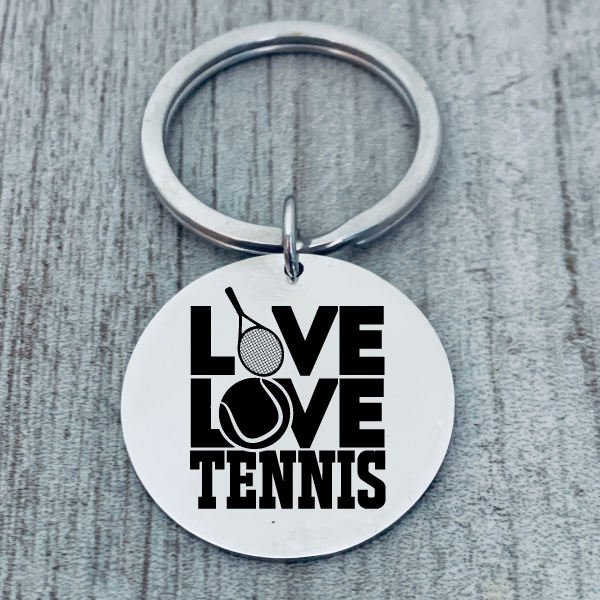 Tennis Keychain - Live Love Tennis