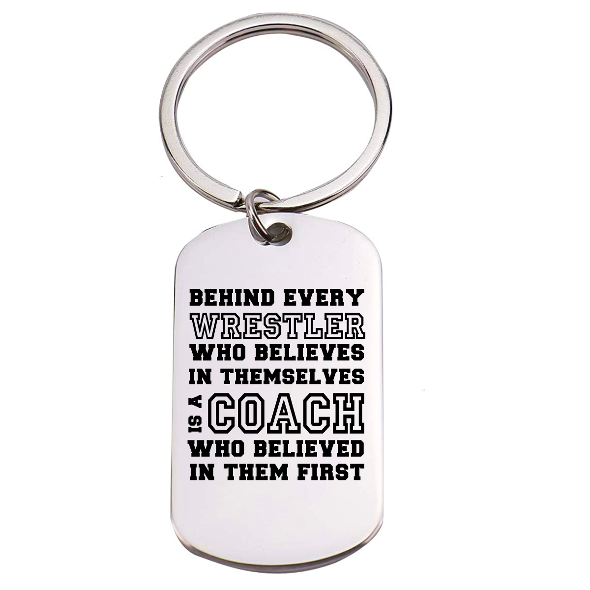 Wrestling Coach Keychain - Behind Every Player