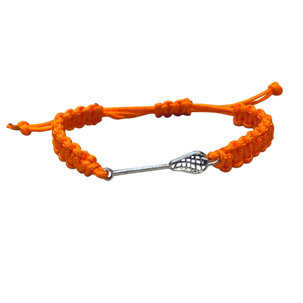 Lacrosse Rope Bracelet in Orange Color