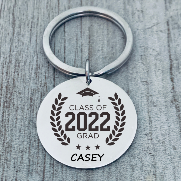 Personalized Engraved Graduation Keychain - Pick Style