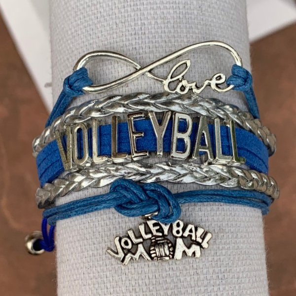 Volleyball Mom Infinity Bracelet - Pick Colors - Sportybella