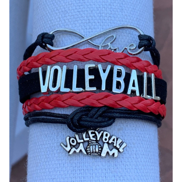 Volleyball Mom Infinity Bracelet - Pick Colors - Sportybella