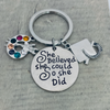 artist Graduation Keychain - She Believed She Could-