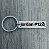 Boys Personalized Ice Hockey Keychain