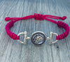 Horse Rope Bracelet in Pink Color