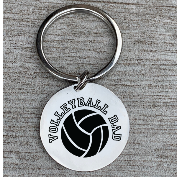 Volleyball Dad Keychain