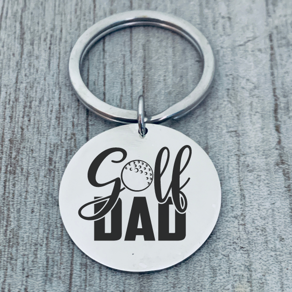 Golf Dad Keychain