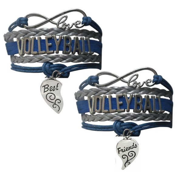 Volleyball Friendship Bracelets Set - Pick Your Team Colors