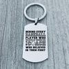 Baseball Coach Keychain - Behind Every Player