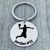 Personalized Engraved Basketball Keychain