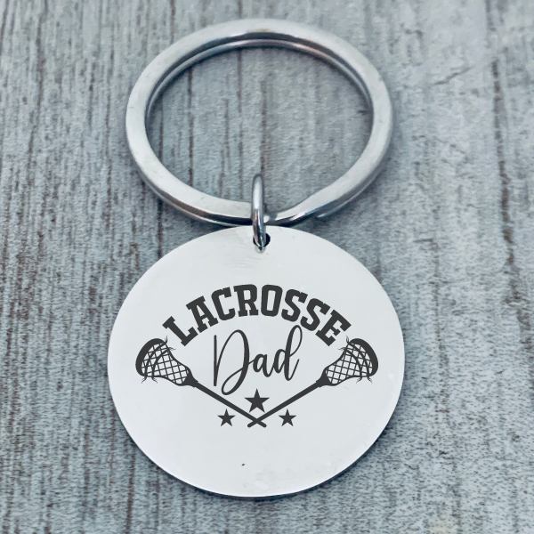 Lacrosse Dad Keychain