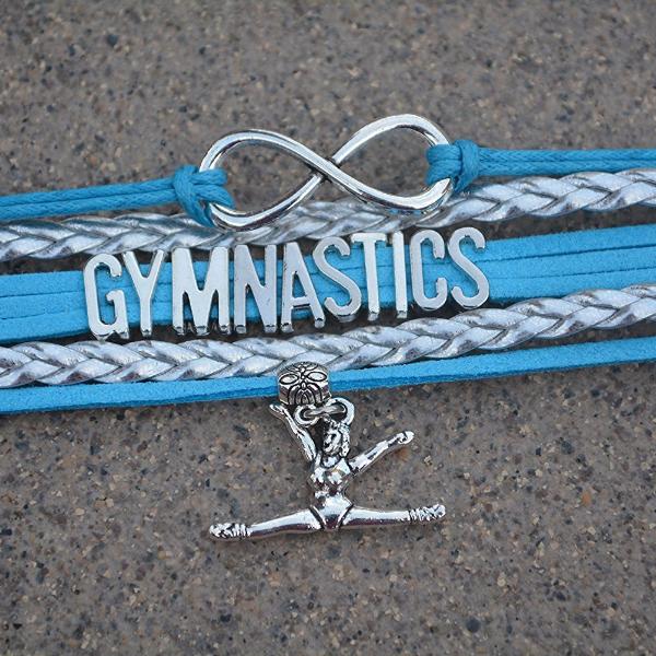 Girls Gymnastics Infinity Bracelet - Sportybella