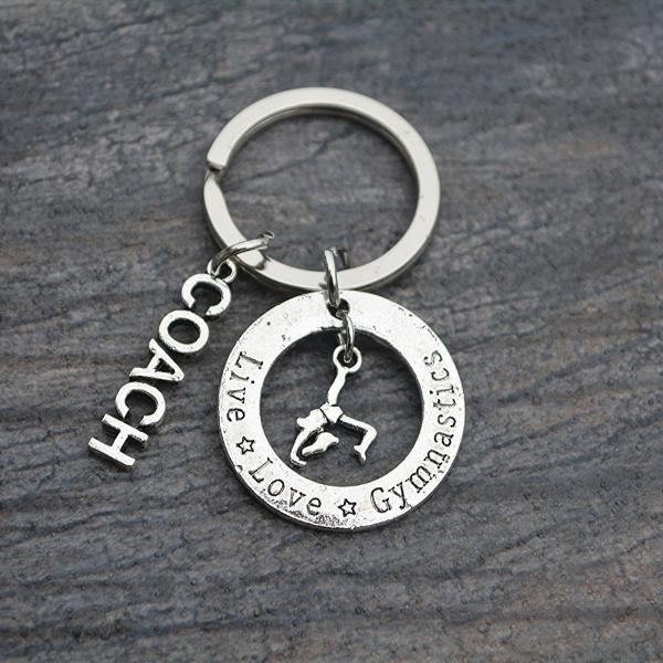 Gymnastics Coach Keychain - Sportybella