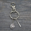 Softball Bat & Glove Zipper Pull Keychain - Sportybella