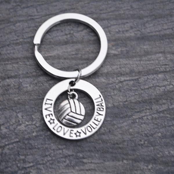 Live Love Volleyball Keychain - Sportybella