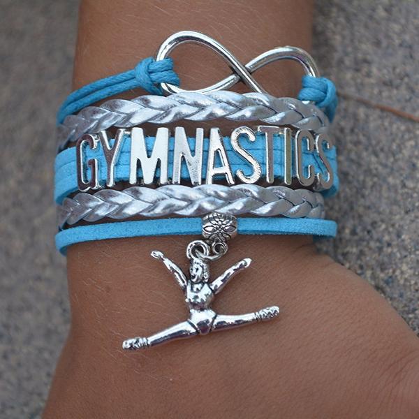 Girls Gymnastics Infinity Bracelet - Sportybella
