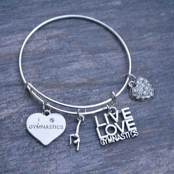 Gymnastics Bangle Bracelet - Sportybella