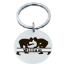 Personalized Engraved Wrestling Keychain