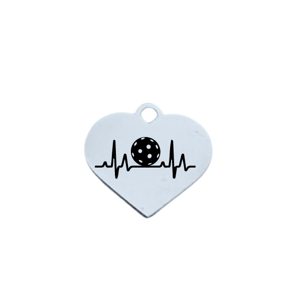 Pickleball EKG Charm