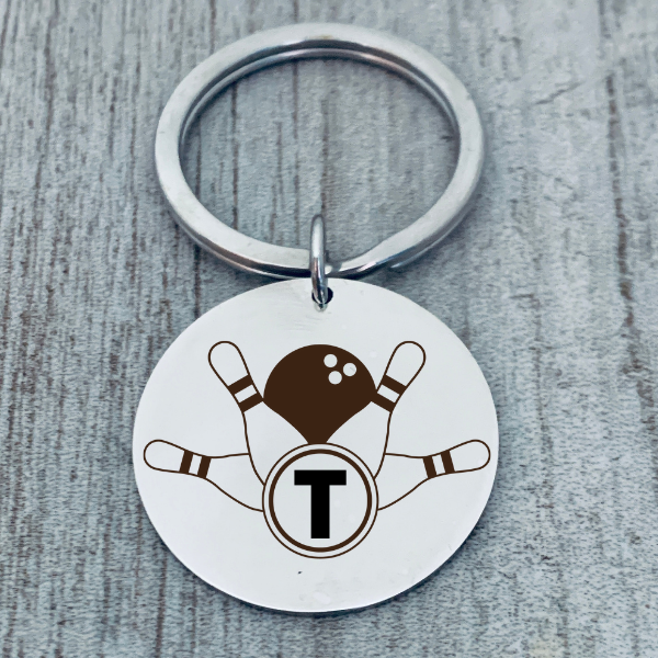 Personalized Bowling Keychain
