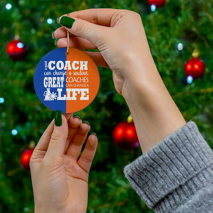 Custom Cheer Coach Christmas Ornament