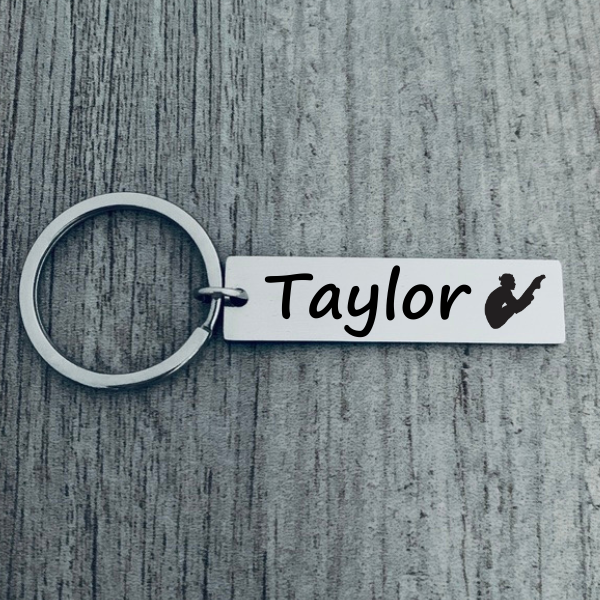 Personalized Diving Keychain